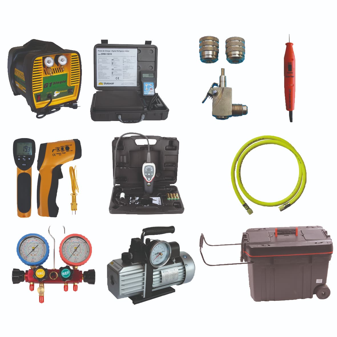 Outillage professionnel pour frigoriste